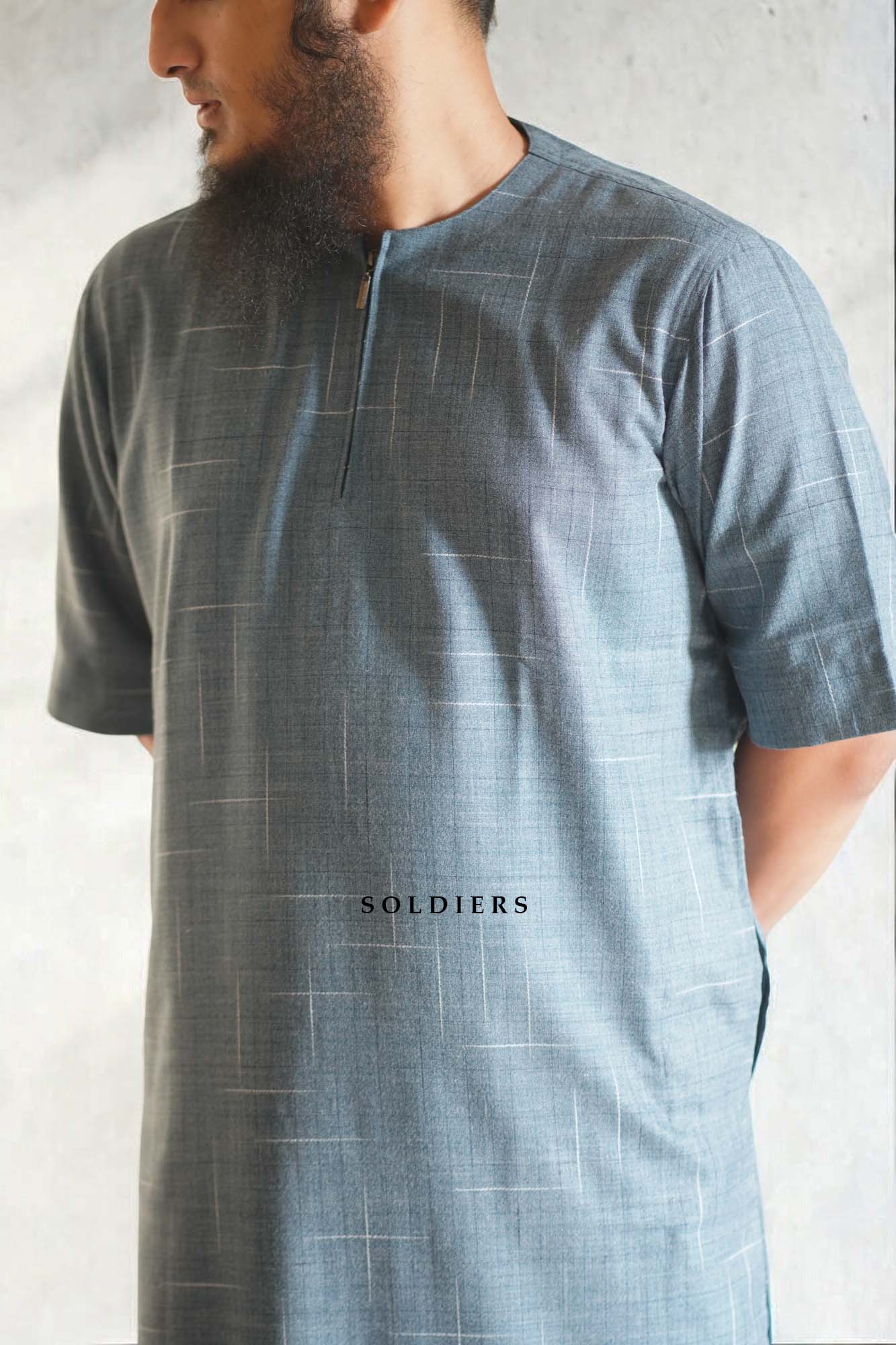 PRINTED HALF SLEEVE THOBE