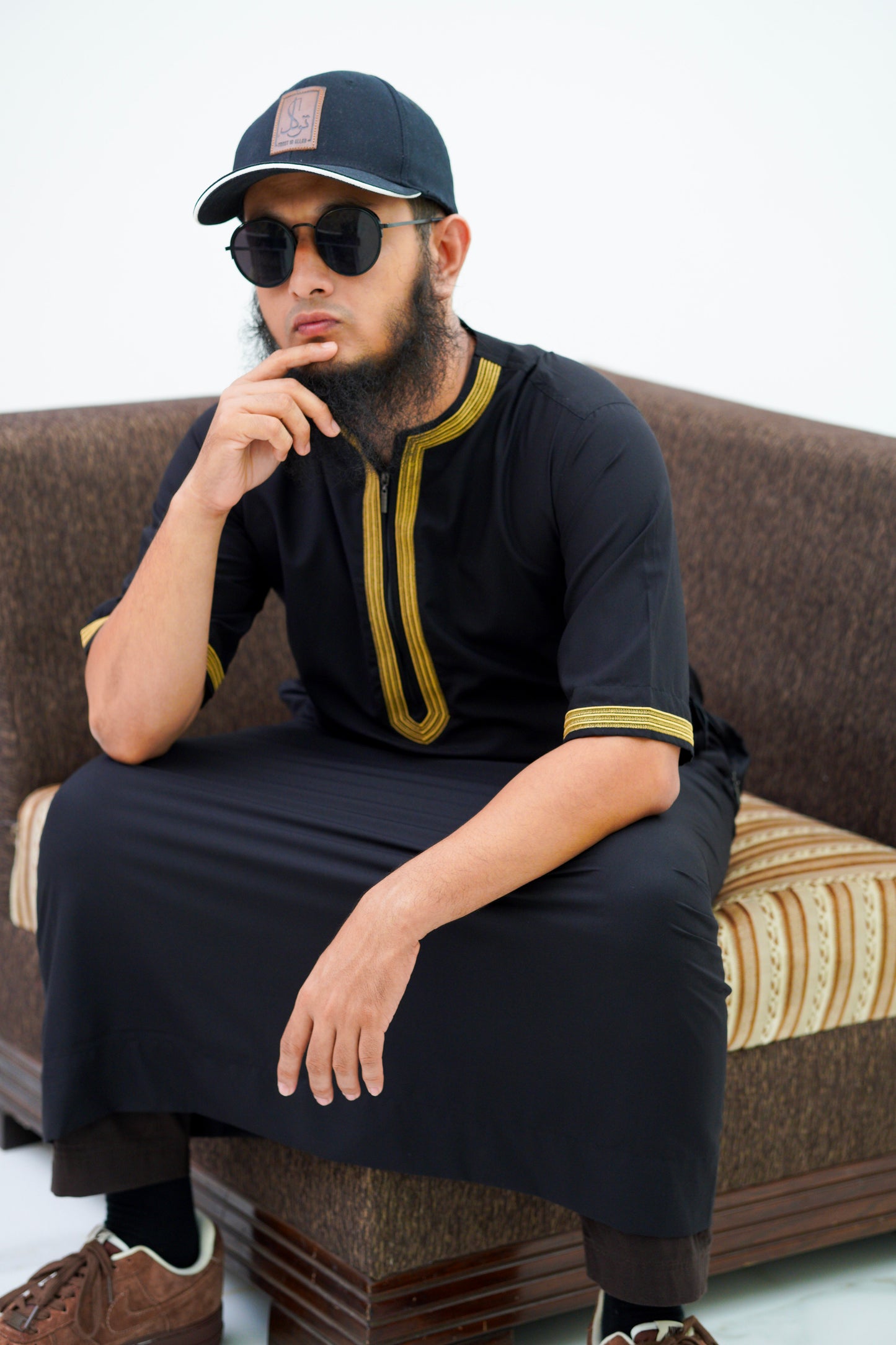 Moroccan Thobe (Black)