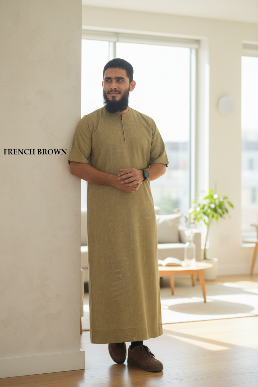 Printed Half sleeve thobe