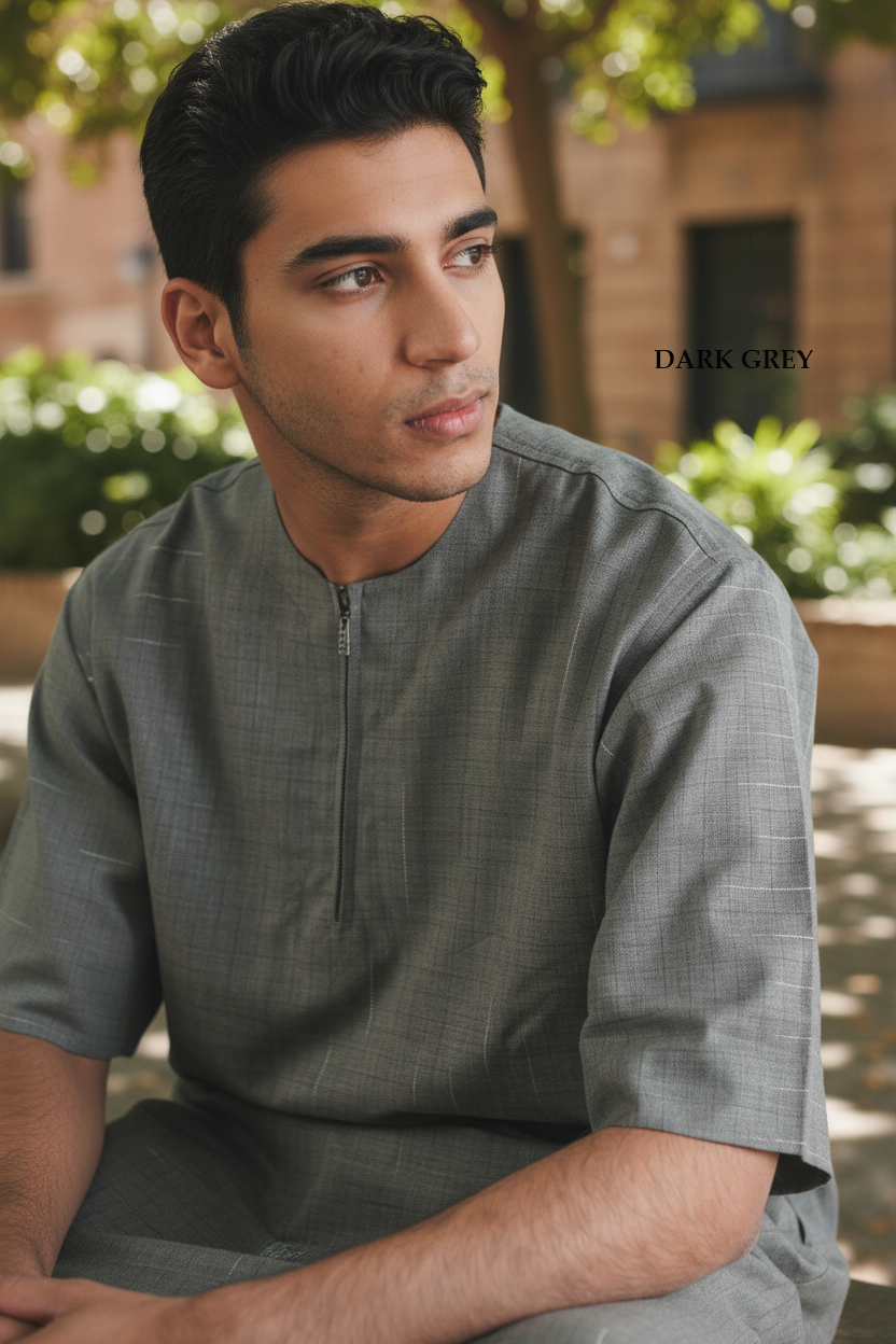 Printed Half sleeve thobe