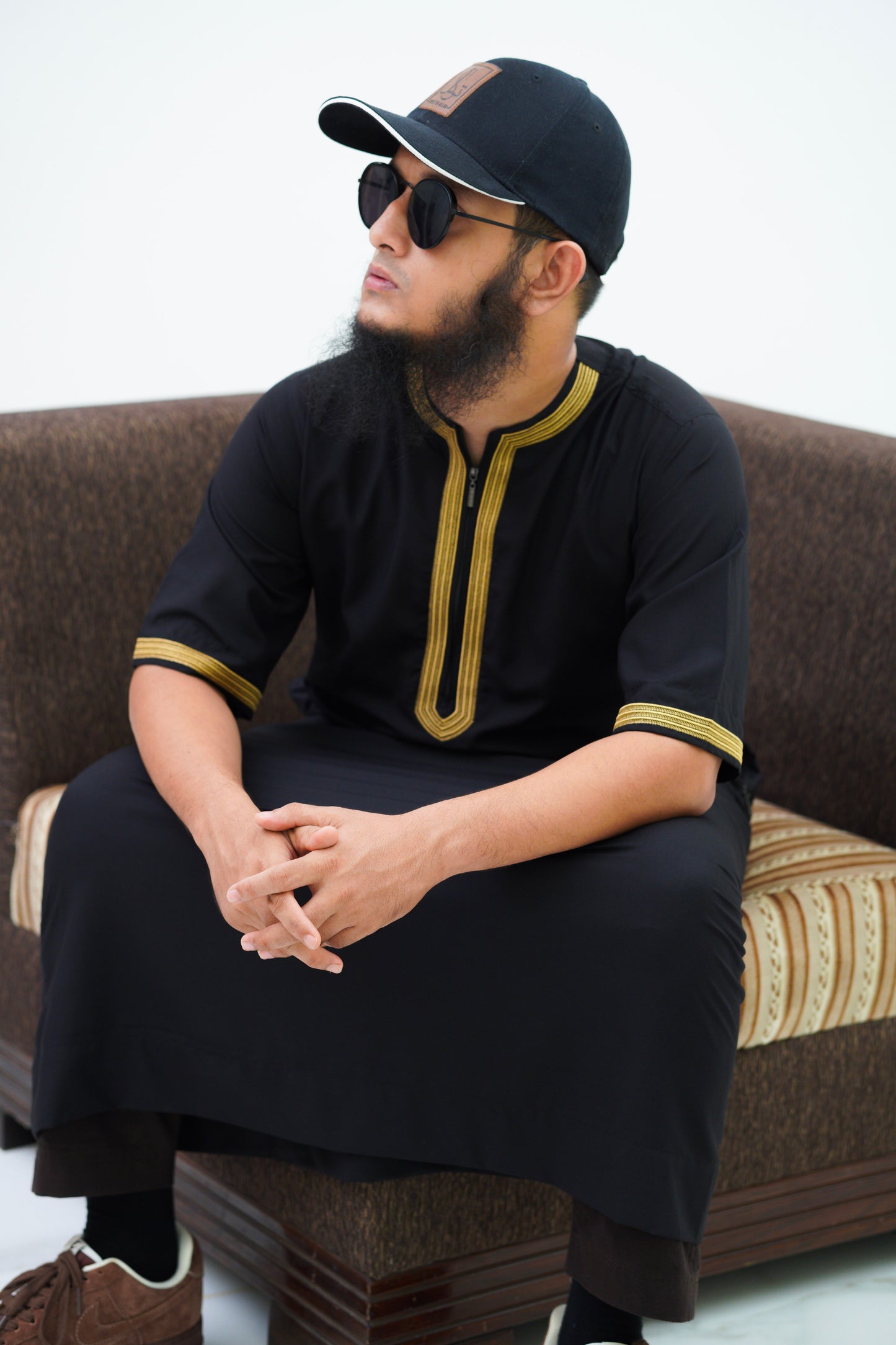 Moroccan Thobe (Black)