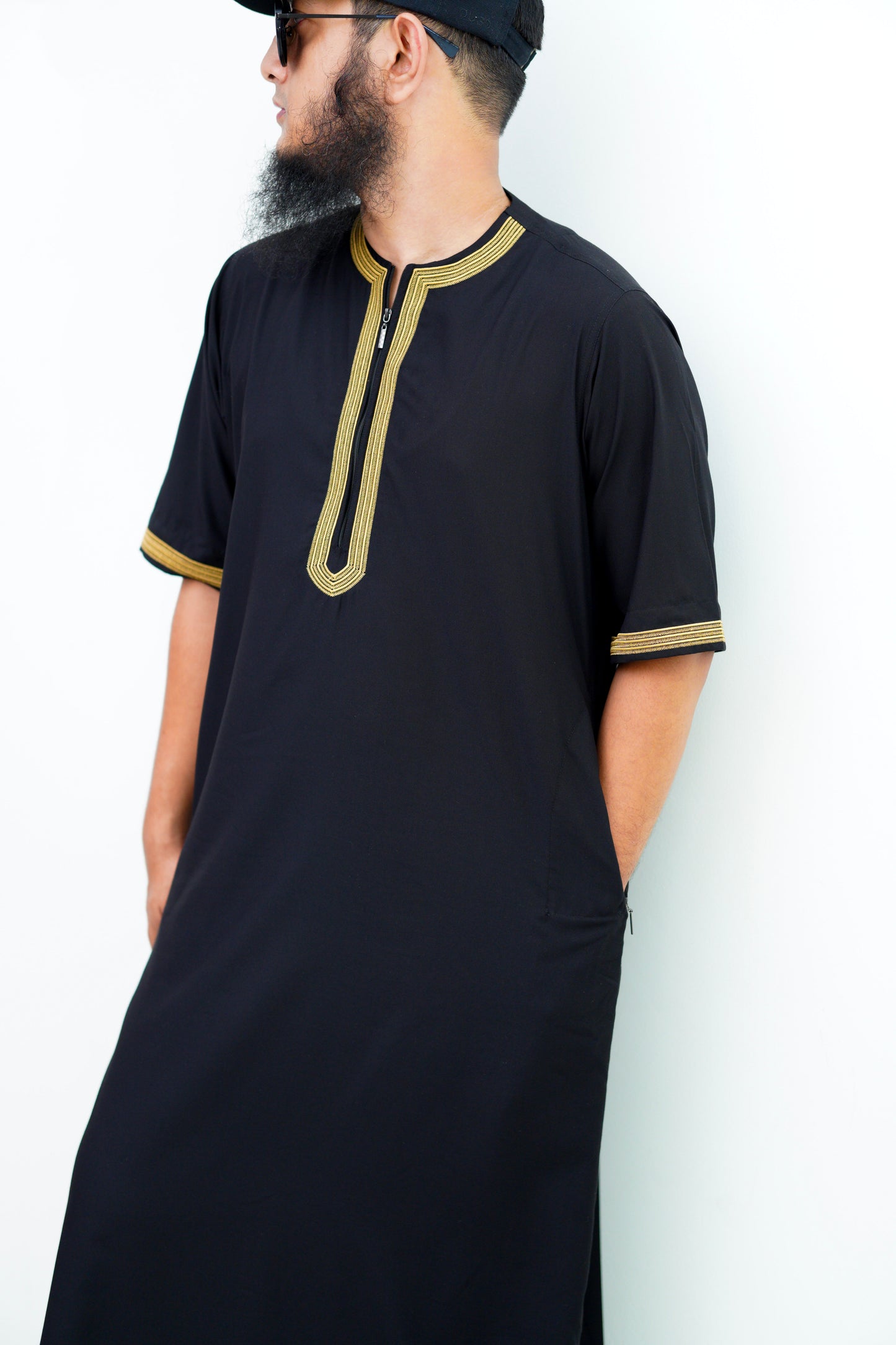 Moroccan Thobe (Black)