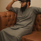 PRINTED HALF SLEEVE THOBE