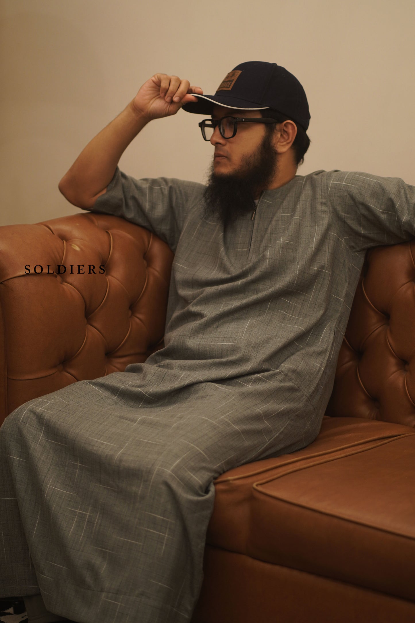 PRINTED HALF SLEEVE THOBE