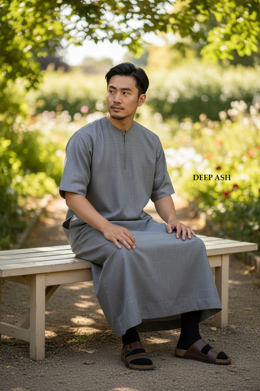 Printed Half Sleeve Thobe