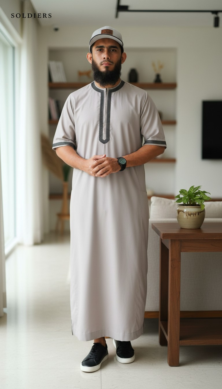 Moroccan Thobe (Beige)